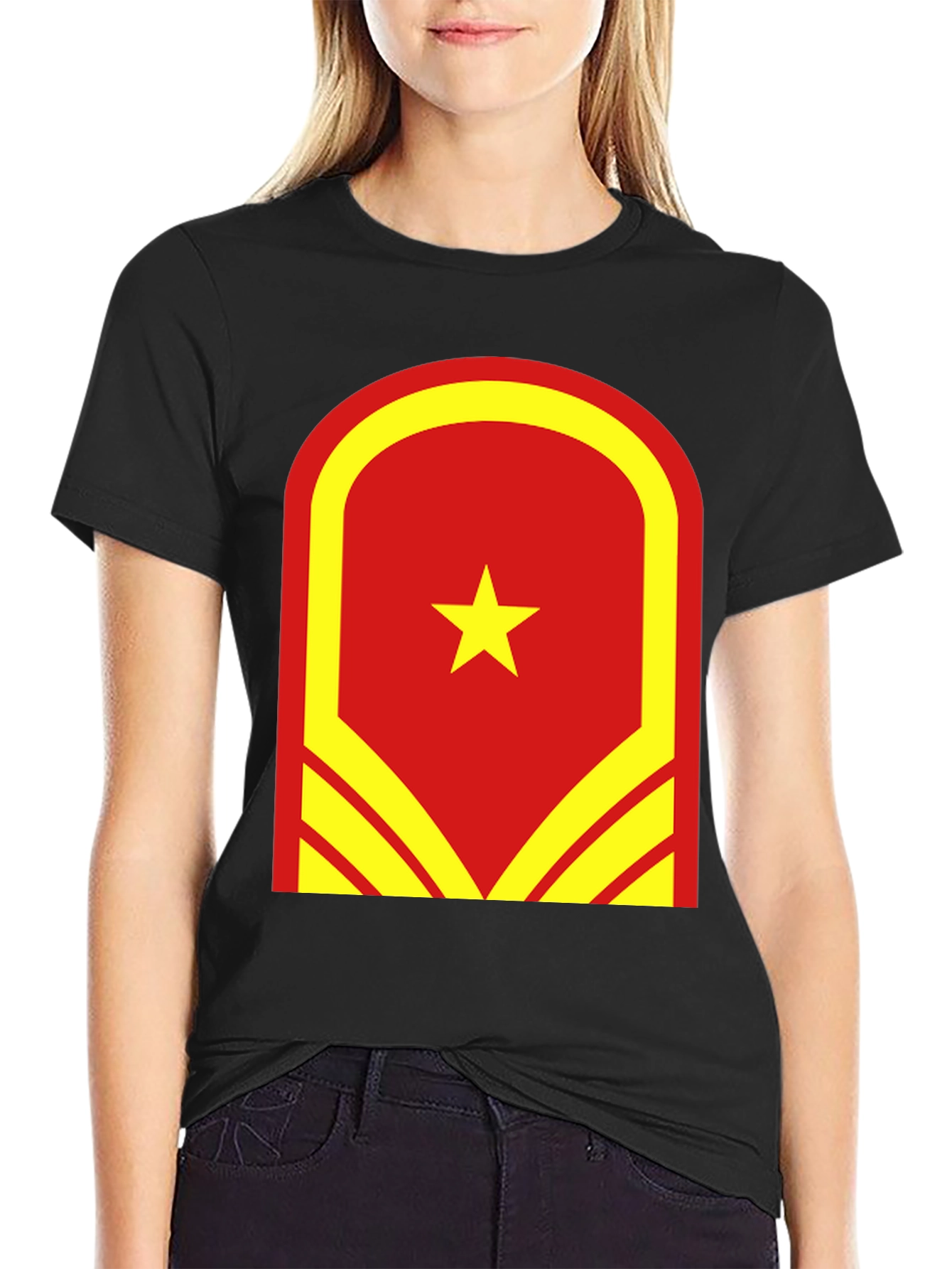 Vietnam Flag Graphic Tee - Unisex Black T-Shirt
