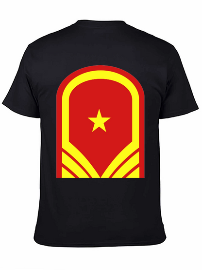 Vietnam Flag Graphic Tee - Unisex Black T-Shirt