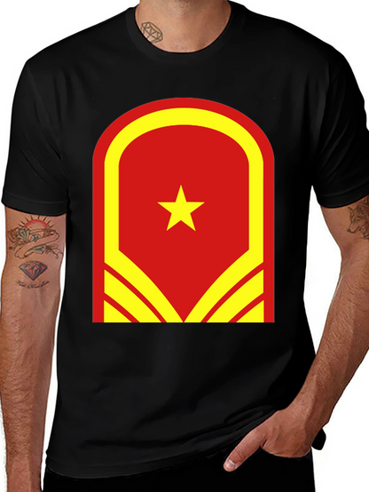 Vietnam Flag Graphic Tee - Unisex Black T-Shirt