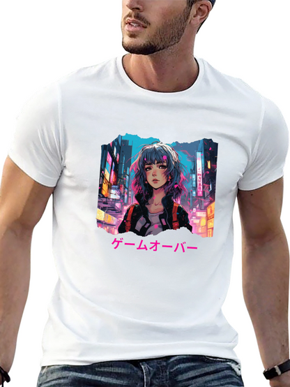 Anime Girl Game Over T-Shirt