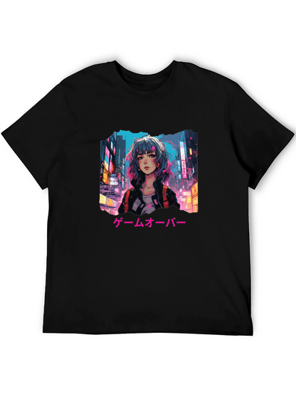 Anime Girl Game Over T-Shirt