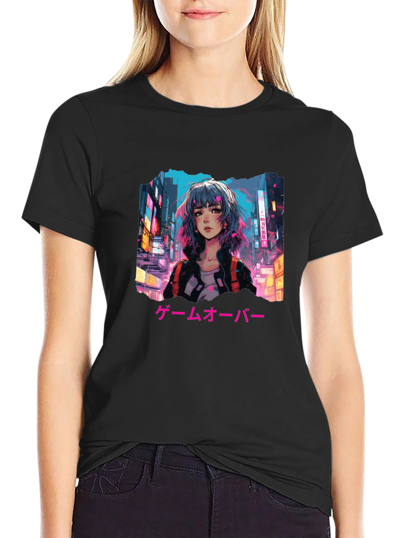 Anime Girl Game Over T-Shirt
