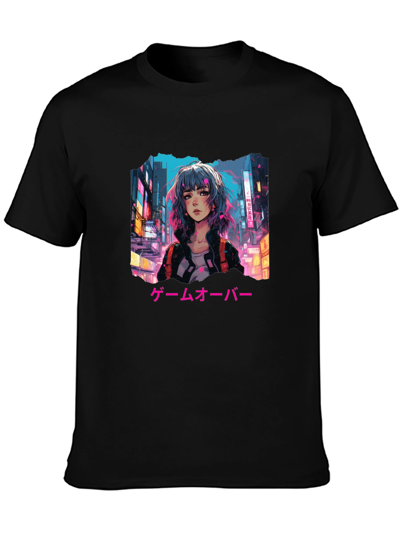 Anime Girl Game Over T-Shirt