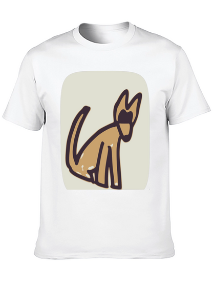 Abstract Dog Graphic Tee - Stylish & Unique