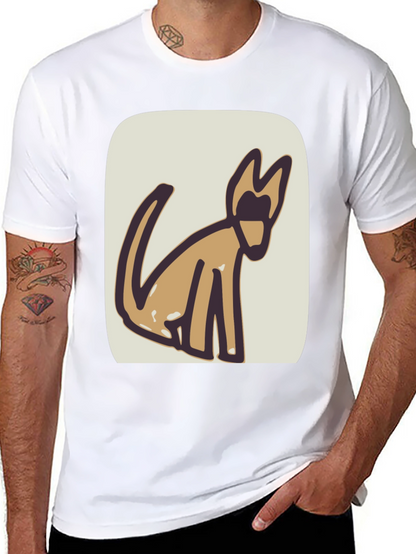 Abstract Dog Graphic Tee - Stylish & Unique