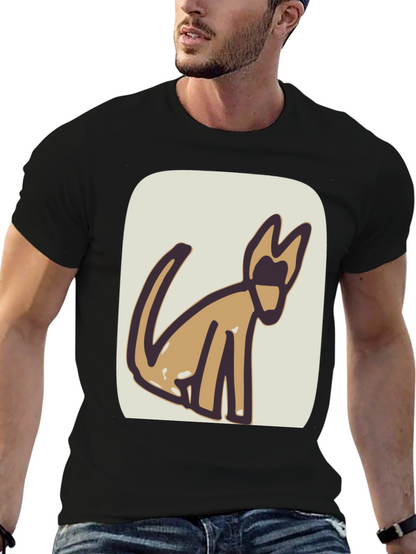 Abstract Dog Graphic Tee - Stylish & Unique