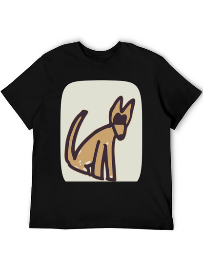 Abstract Dog Graphic Tee - Stylish & Unique