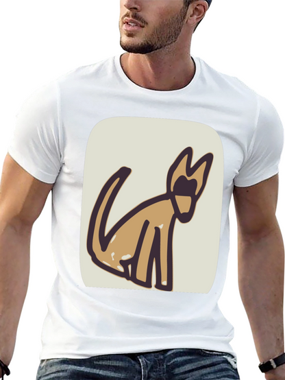 Abstract Dog Graphic Tee - Stylish & Unique