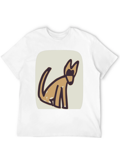 Abstract Dog Graphic Tee - Stylish & Unique