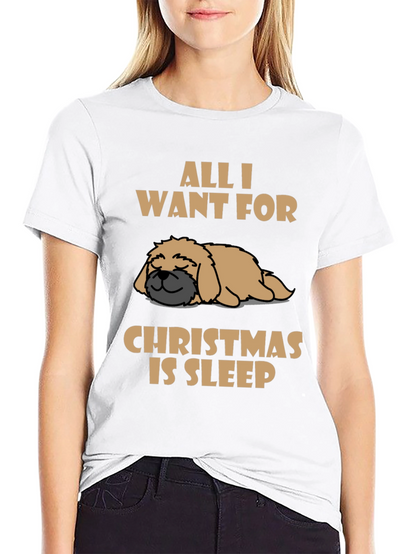 All I Want for Christmas is Sleep T-Shirt
