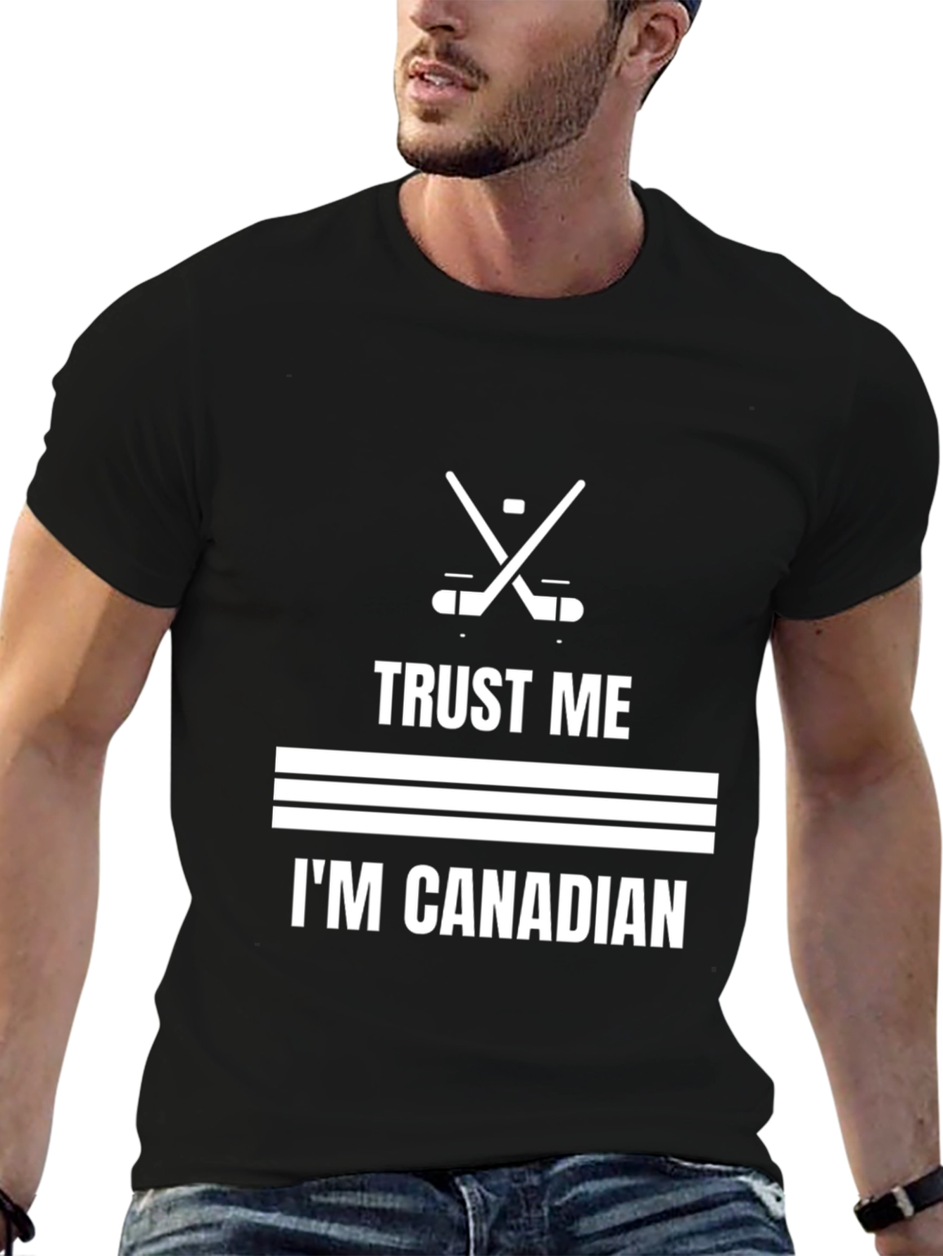 Trust Me Im Canadian Hockey T-Shirt