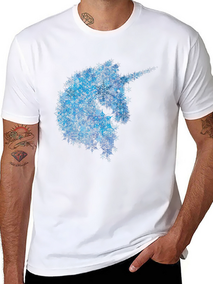Unicorn Snowflake T-Shirt - Black
