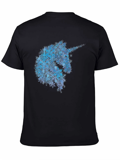 Unicorn Snowflake T-Shirt - Black