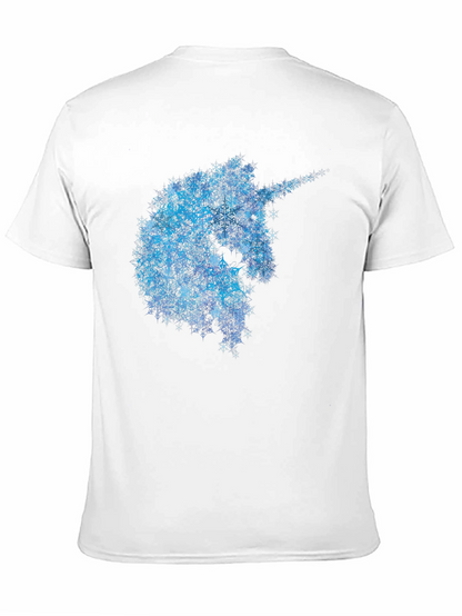 Unicorn Snowflake T-Shirt - Black