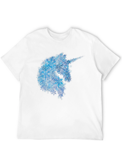 Unicorn Snowflake T-Shirt - Black
