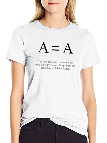 A=A Logic Axiom T-Shirt - Science Philosophy Tee