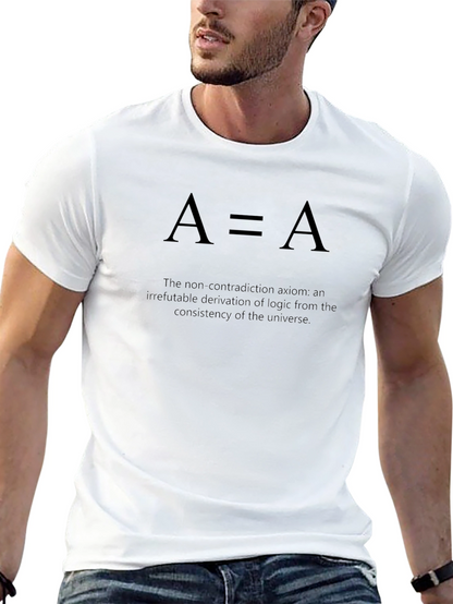 A=A Logic Axiom T-Shirt - Science Philosophy Tee