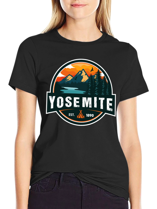 Yosemite Est. 1890 Black Graphic T-Shirt