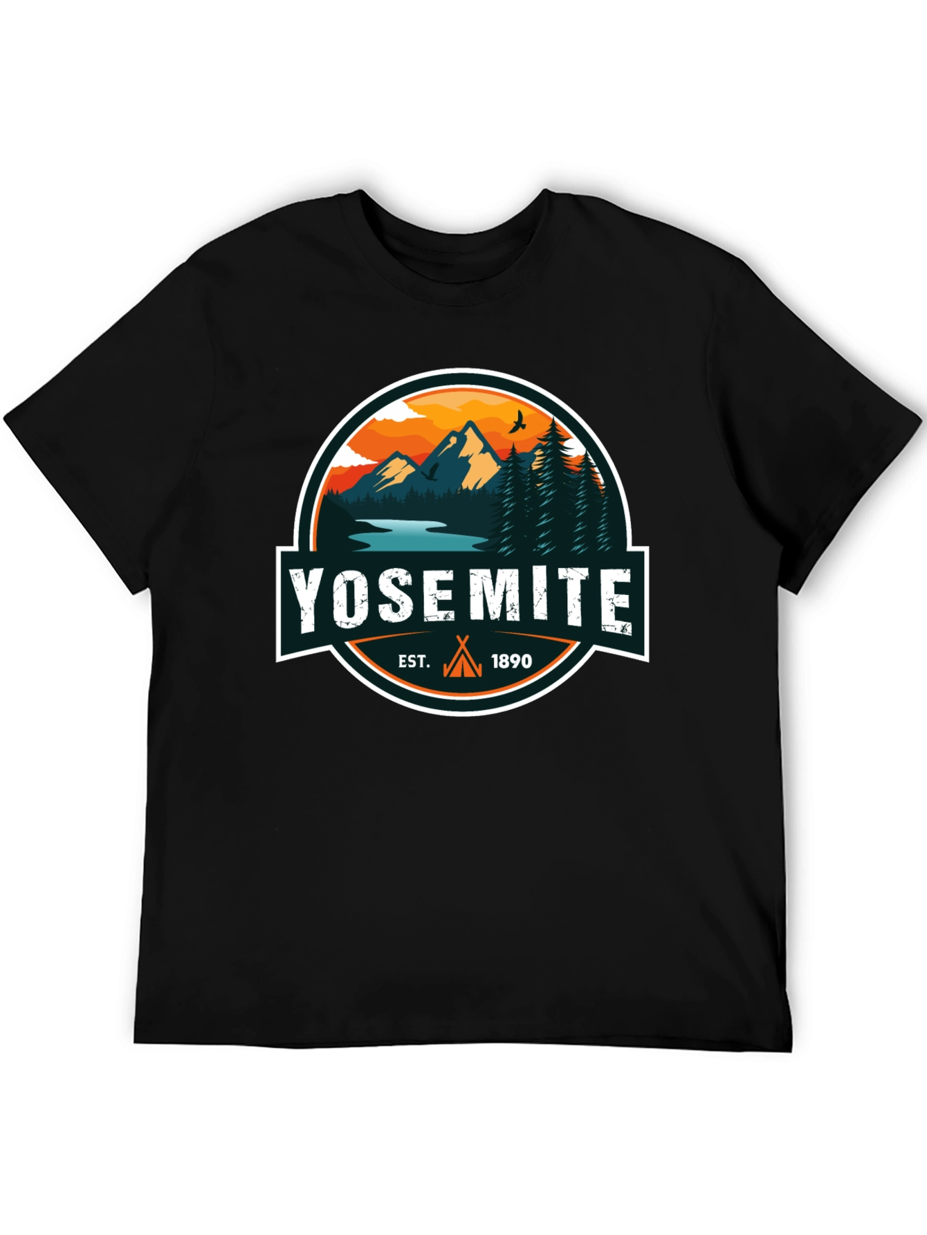 Yosemite Est. 1890 Black Graphic T-Shirt