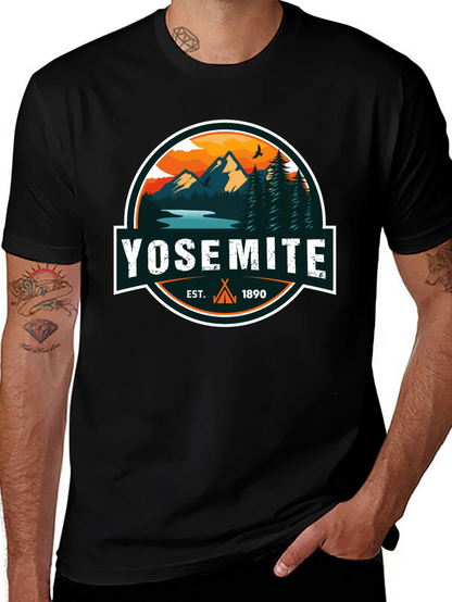 Yosemite Est. 1890 Black Graphic T-Shirt