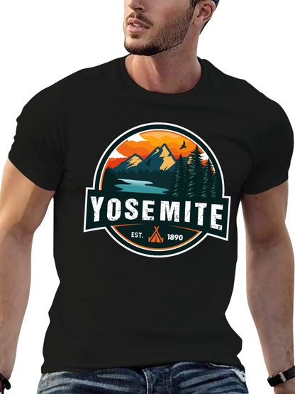 Yosemite Est. 1890 Black Graphic T-Shirt