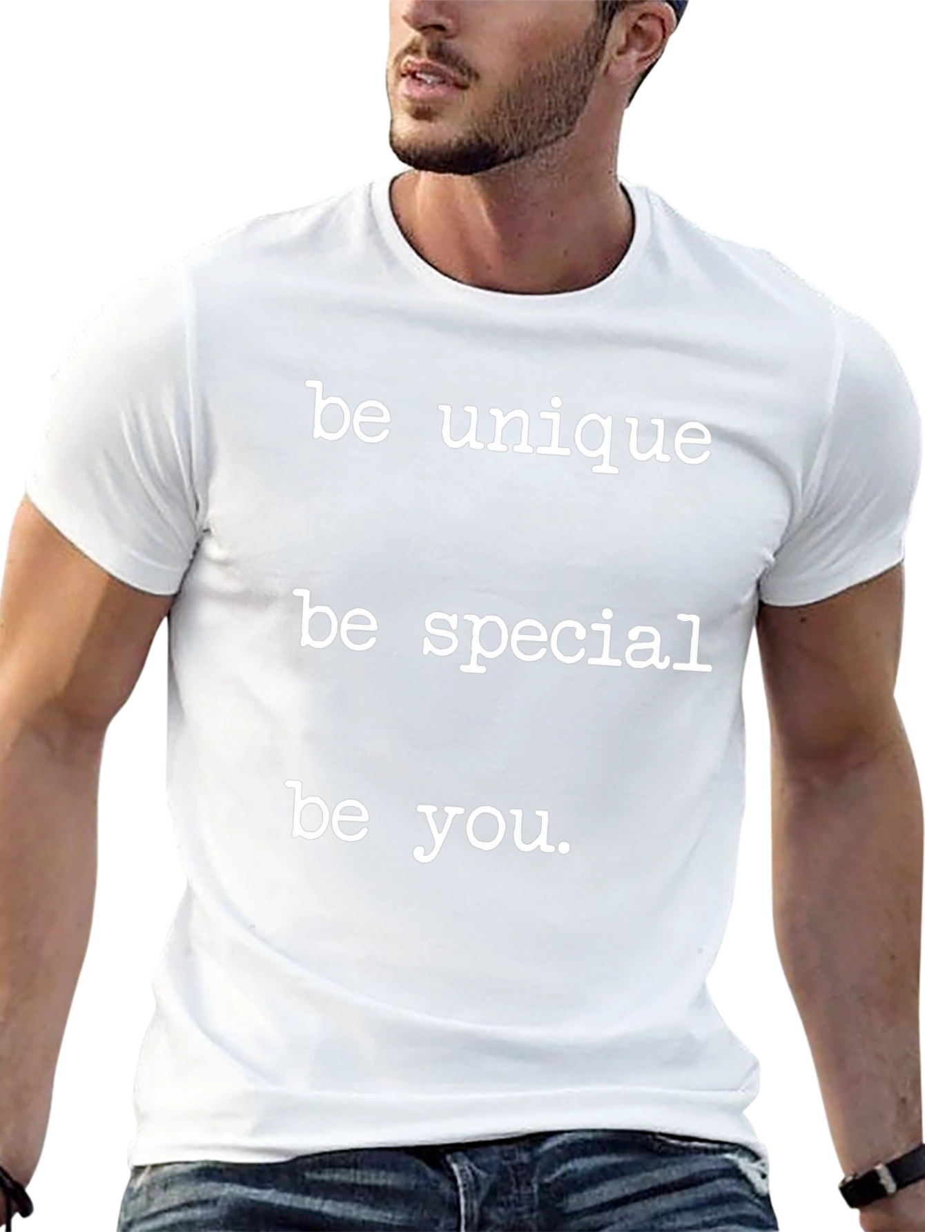Be Unique Be Special Be You Black T-Shirt