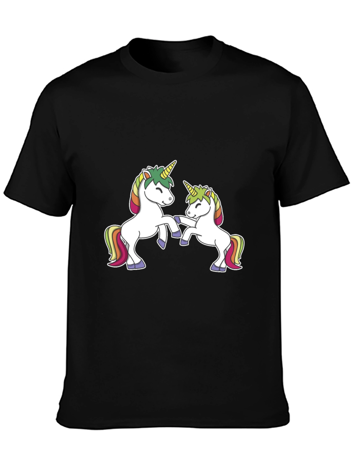 Unicorn T-Shirt - Black Cotton Blend