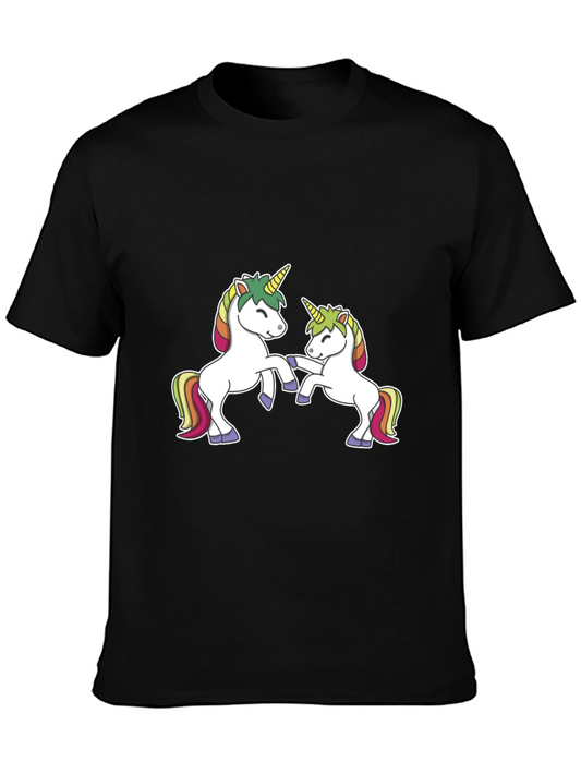 Unicorn T-Shirt - Black Cotton Blend