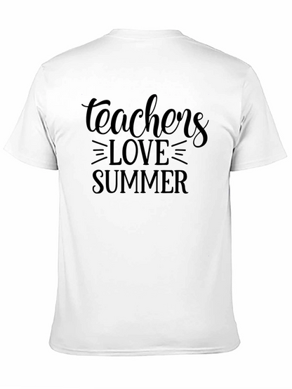 Teachers Love Summer Black T-Shirt