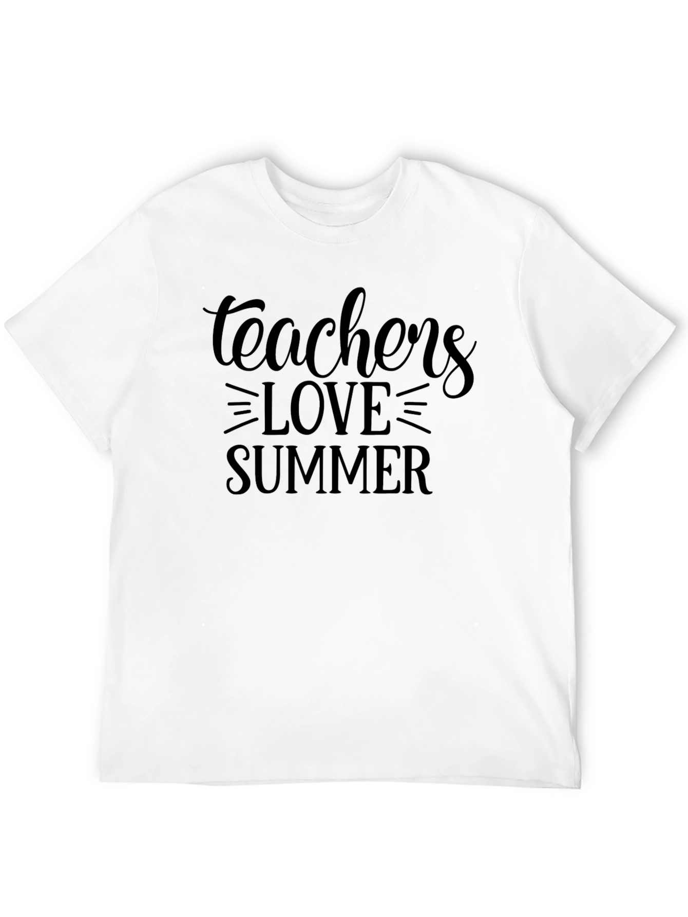 Teachers Love Summer Black T-Shirt