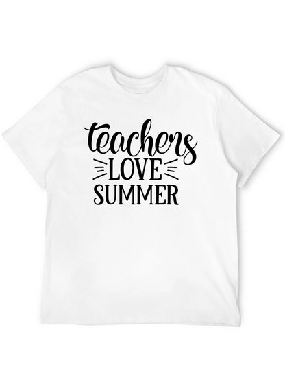 Teachers Love Summer Black T-Shirt