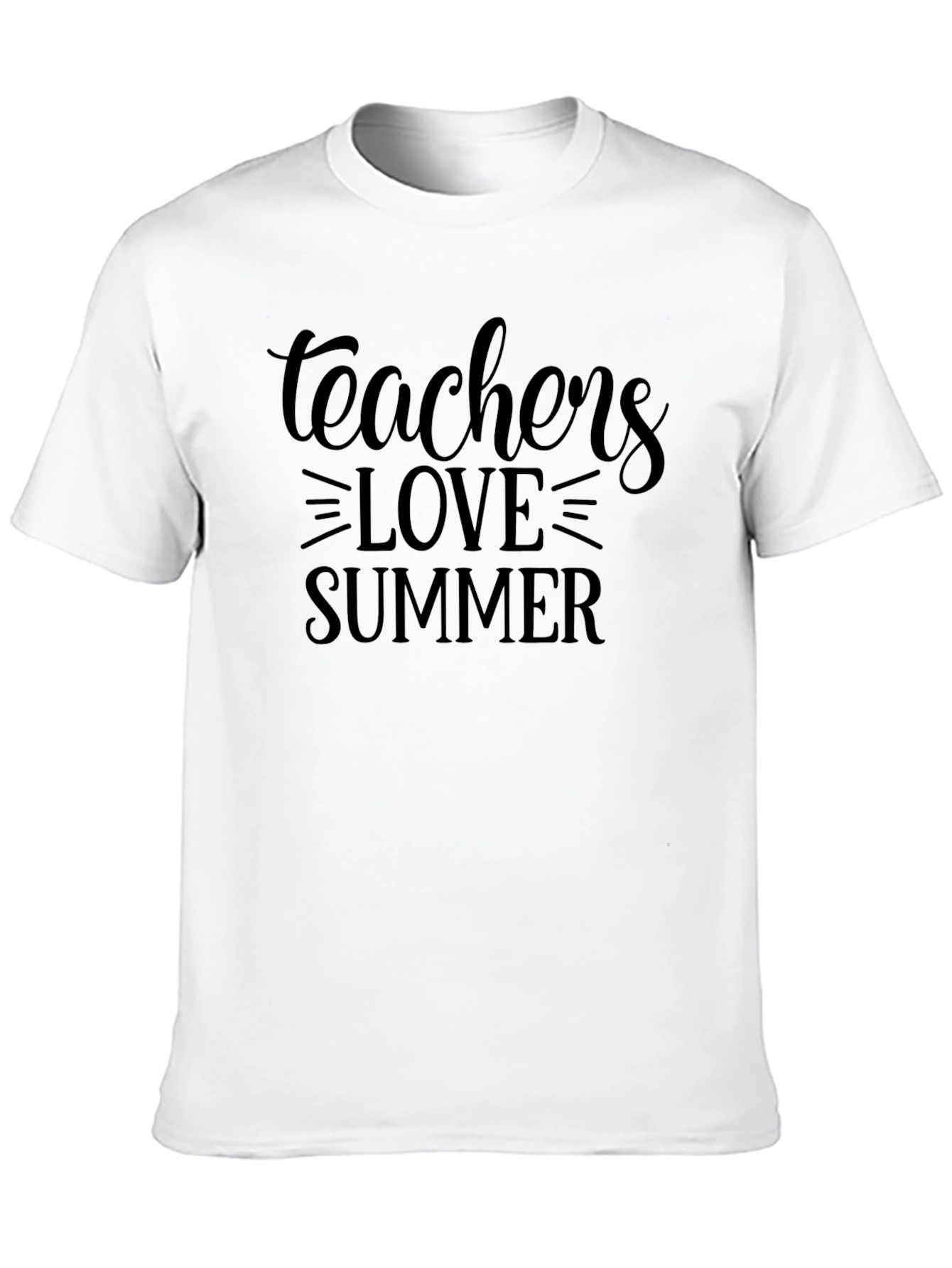 Teachers Love Summer Black T-Shirt