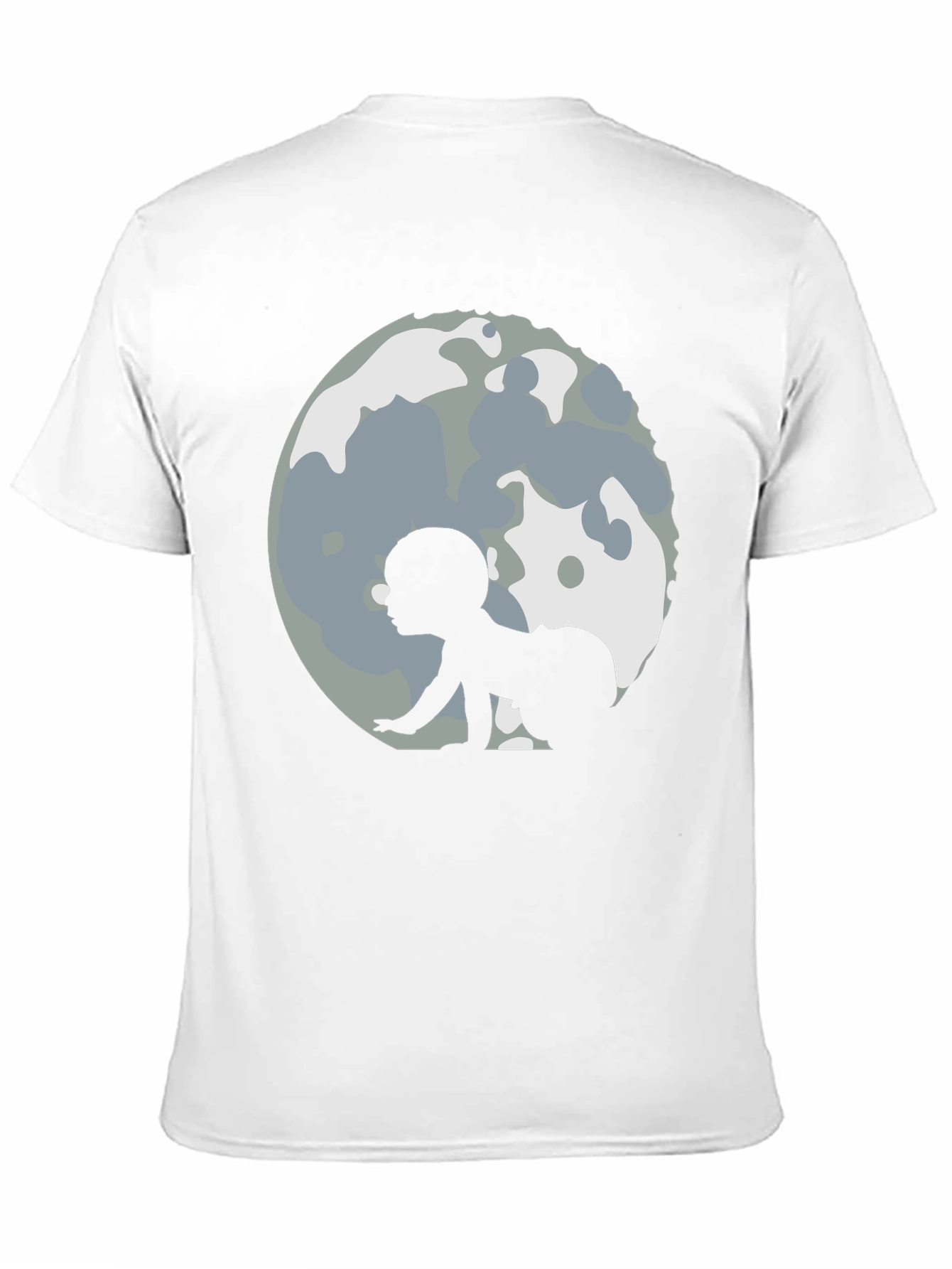 Baby Moon Crawl Black T-Shirt