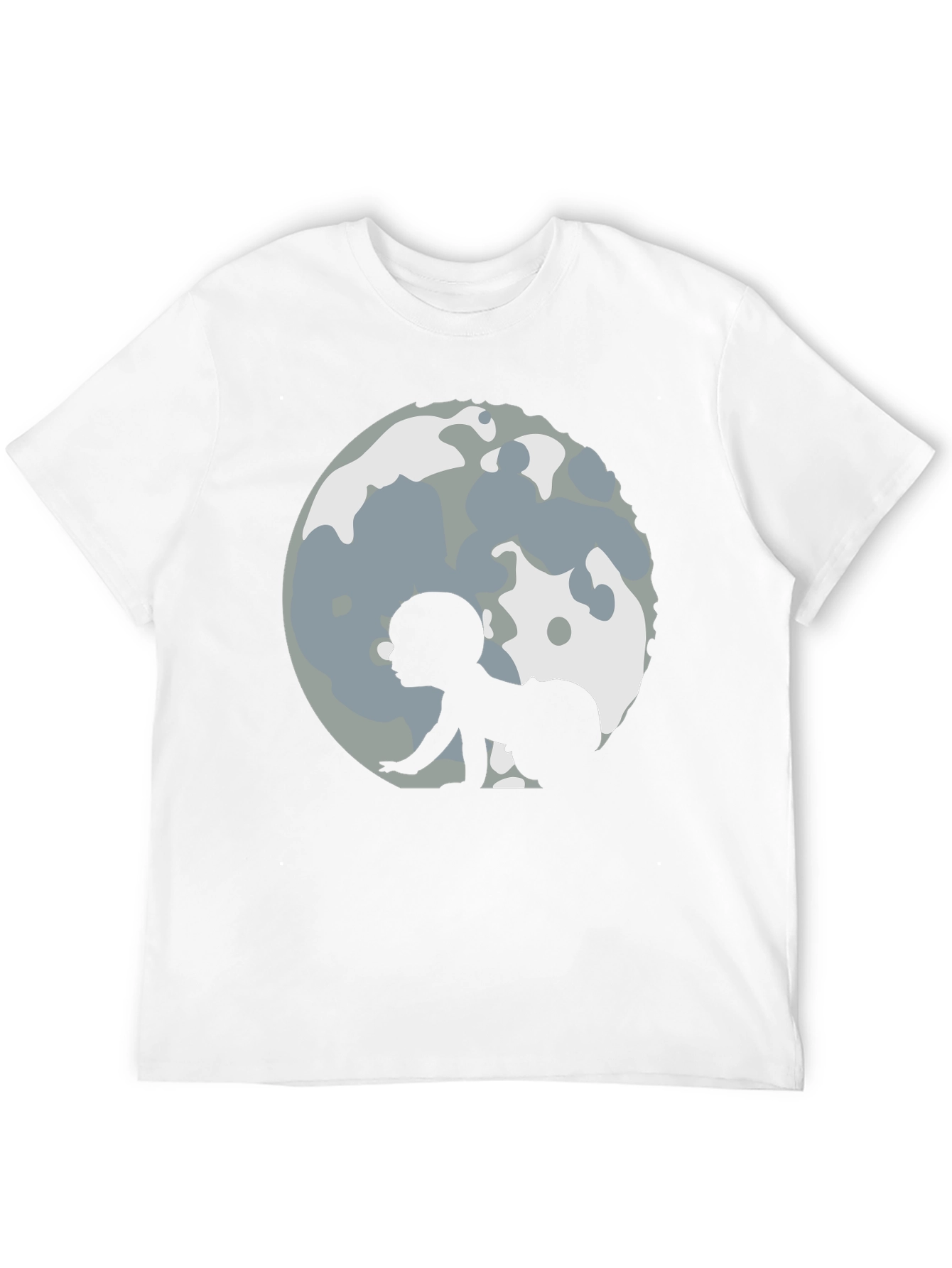 Baby Moon Crawl Black T-Shirt