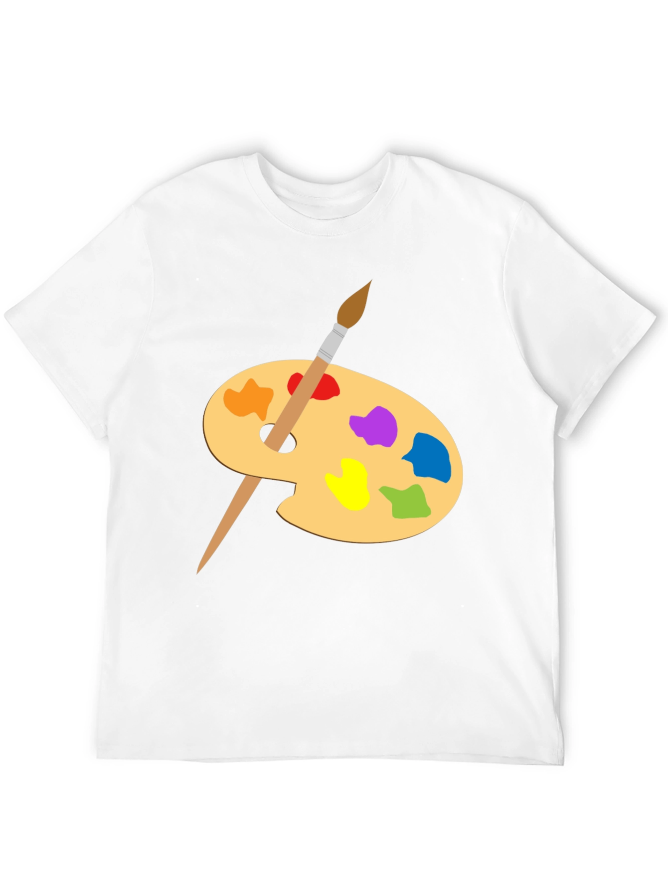 Artist Palette Graphic Tee - Creative Black T-Shirt