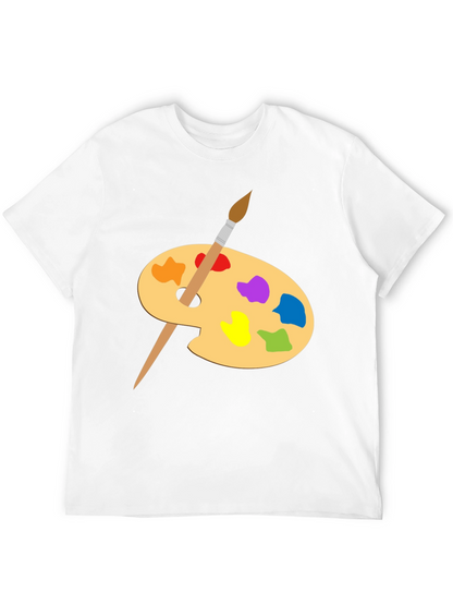 Artist Palette Graphic Tee - Creative Black T-Shirt