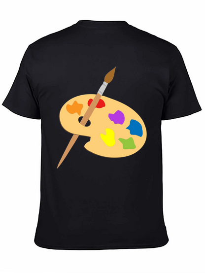 Artist Palette Graphic Tee - Creative Black T-Shirt