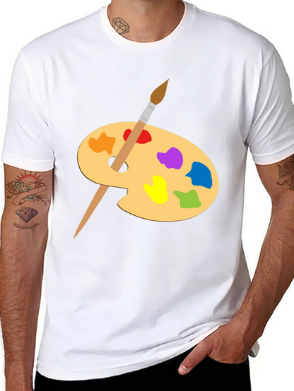 Artist Palette Graphic Tee - Creative Black T-Shirt
