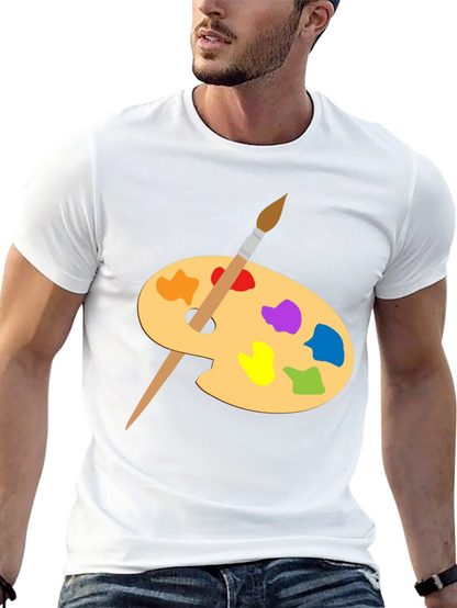 Artist Palette Graphic Tee - Creative Black T-Shirt
