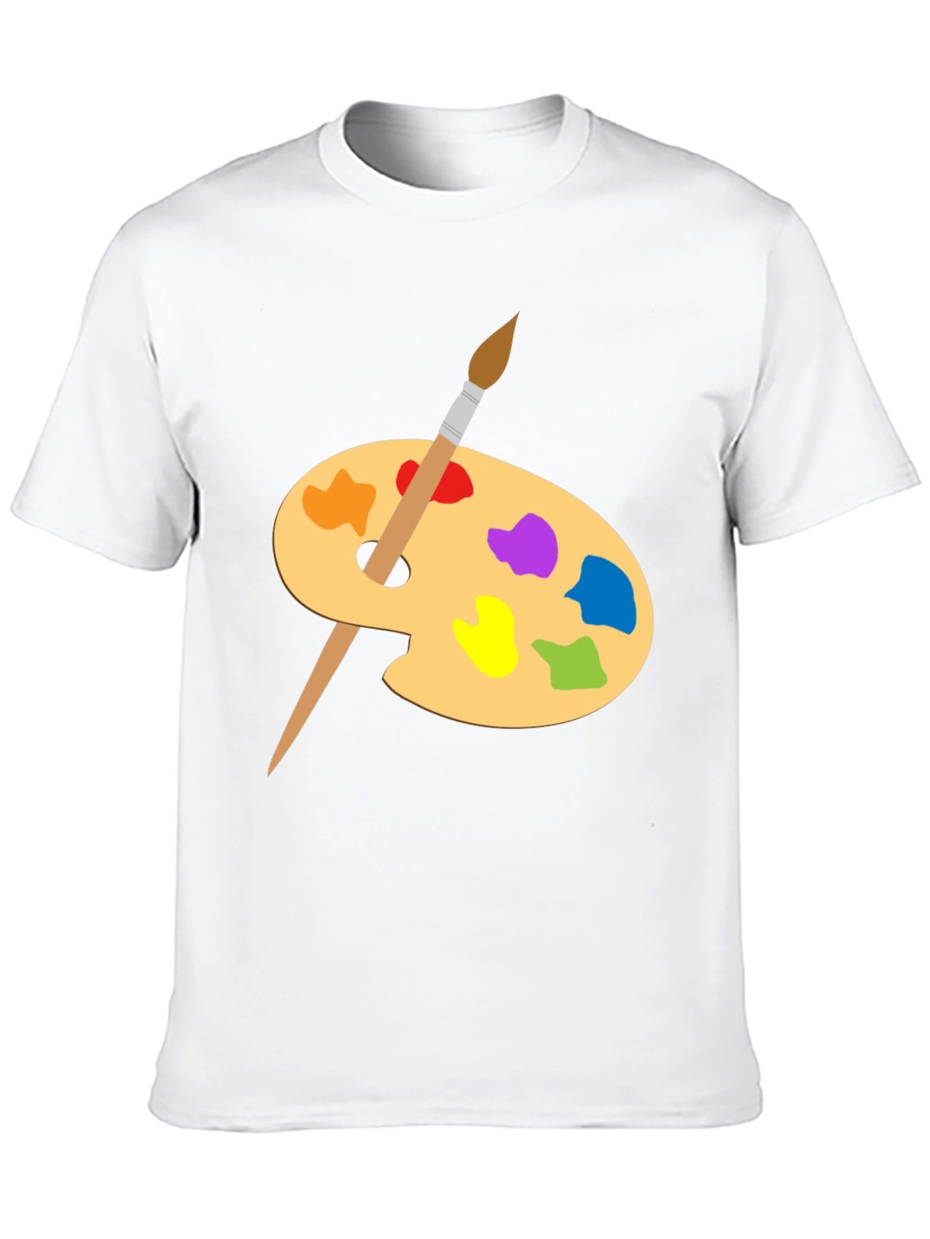 Artist Palette Graphic Tee - Creative Black T-Shirt