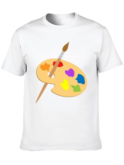 Artist Palette Graphic Tee - Creative Black T-Shirt