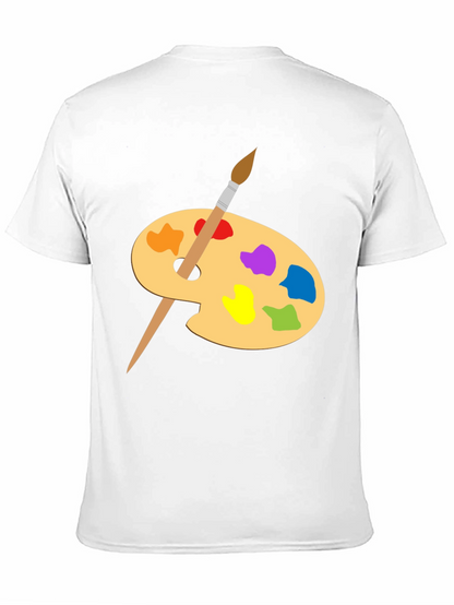 Artist Palette Graphic Tee - Creative Black T-Shirt