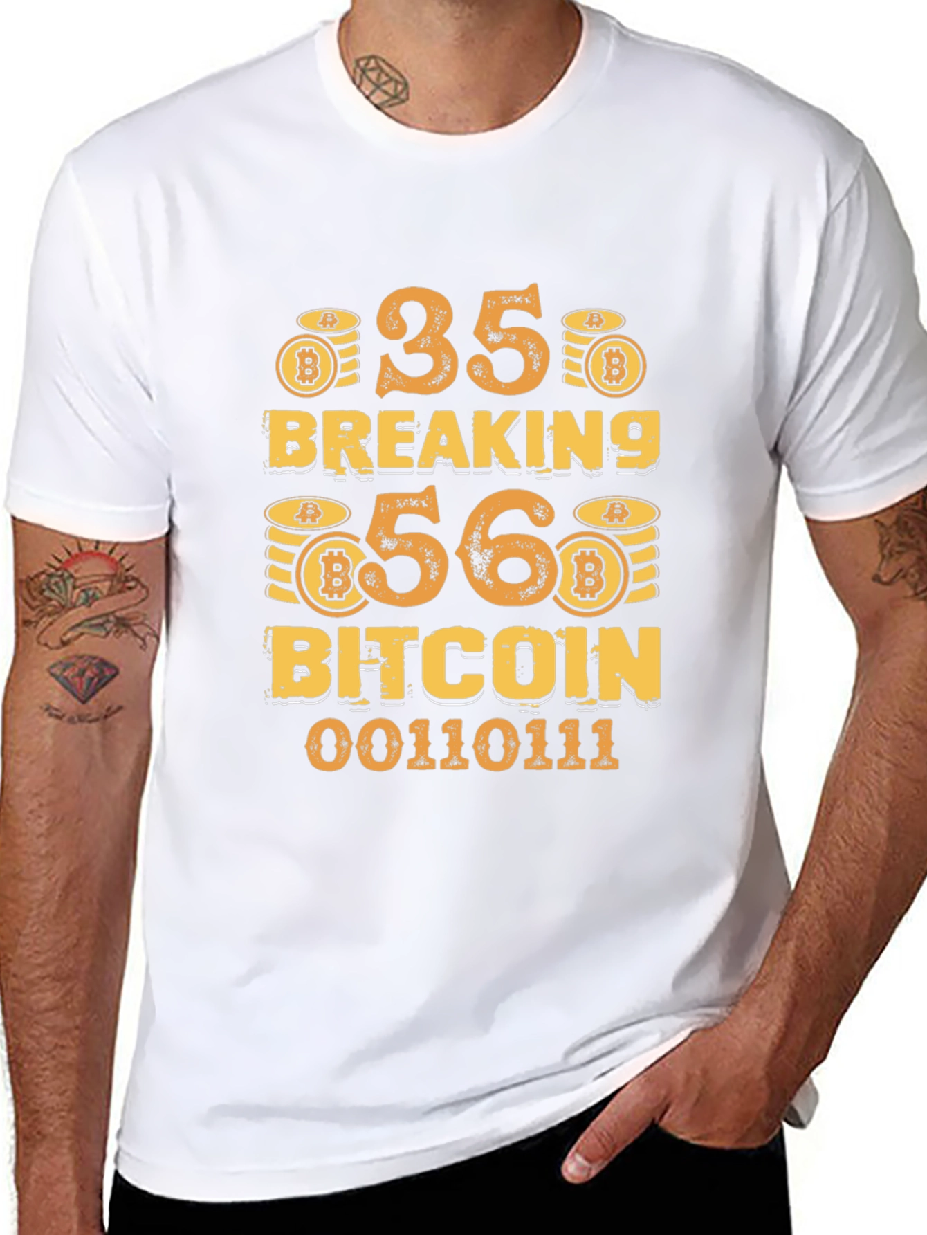 Bitcoin Breaking T-Shirt 35-56 Crypto BTC