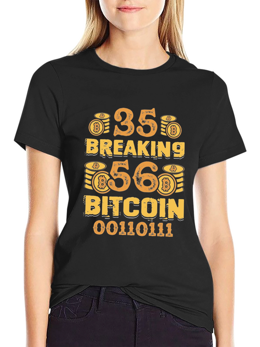 Bitcoin Breaking T-Shirt 35-56 Crypto BTC