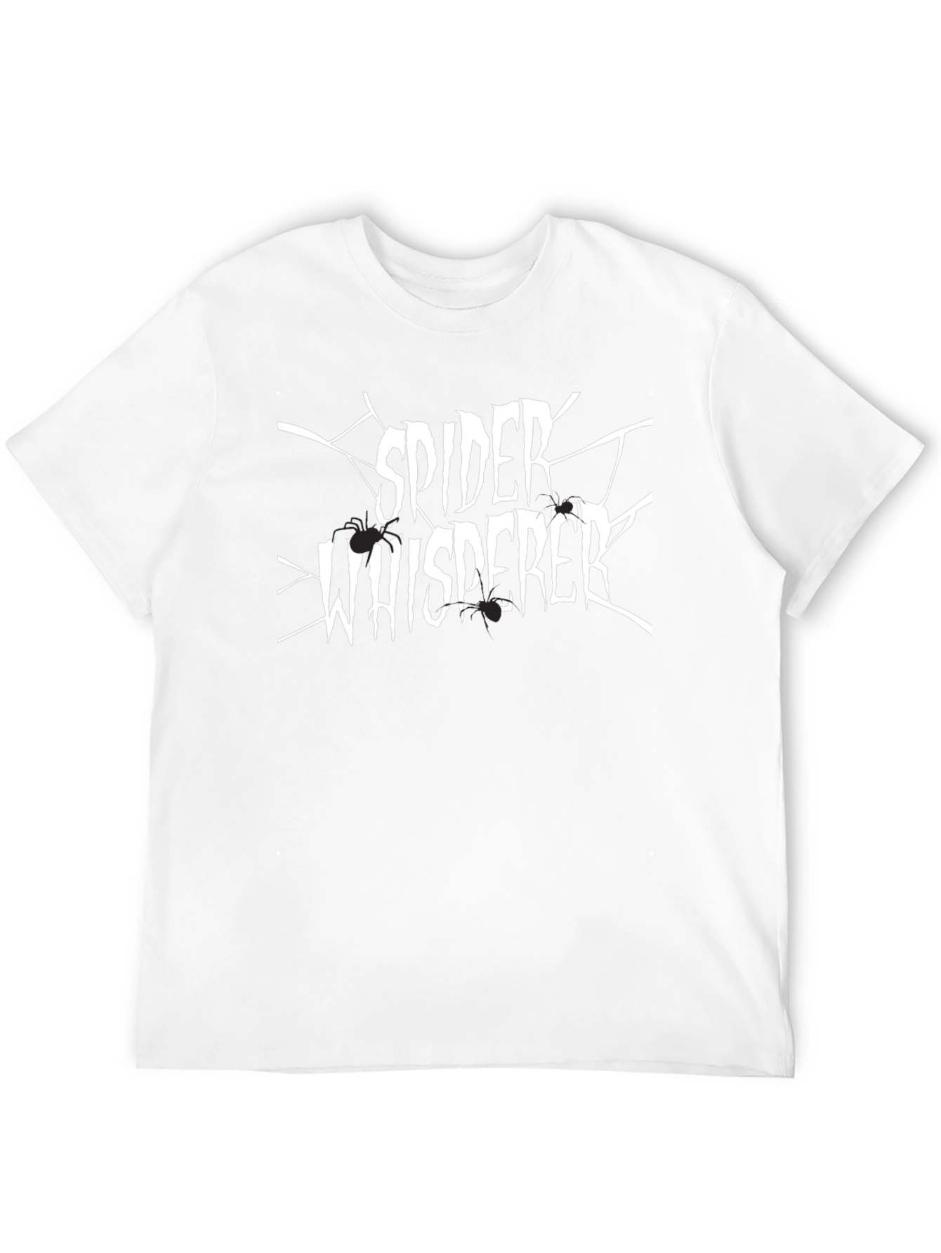 Spider Whisperer Graphic Tee - Black Cotton T-Shirt