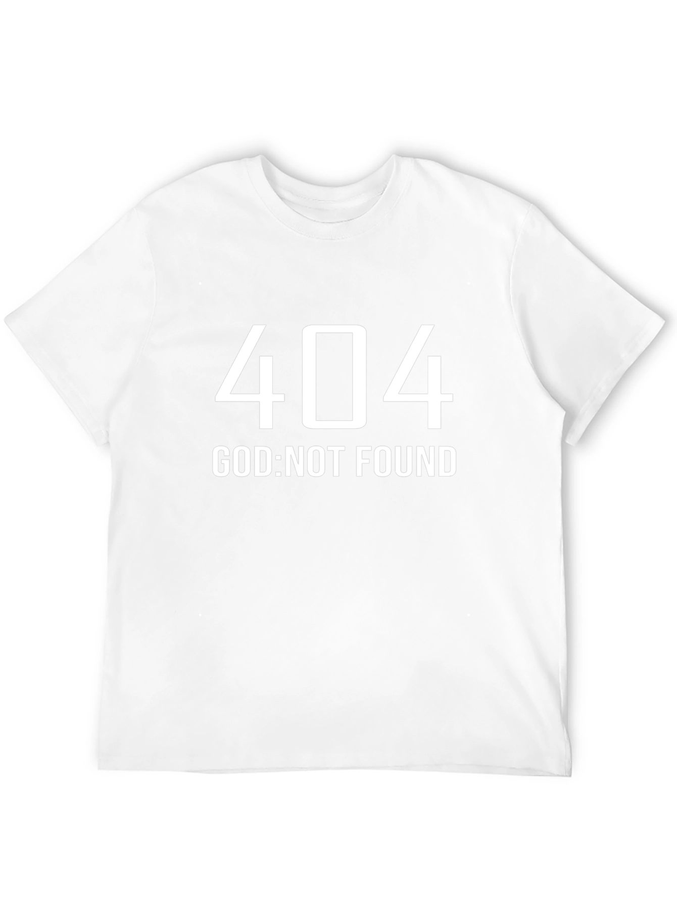 404 God Not Found Graphic T-Shirt - Black