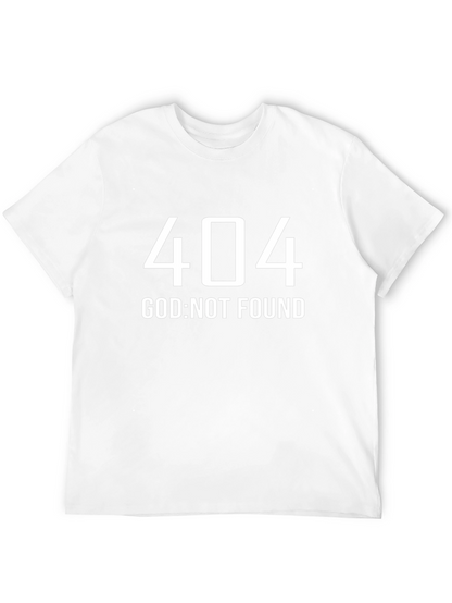 404 God Not Found Graphic T-Shirt - Black