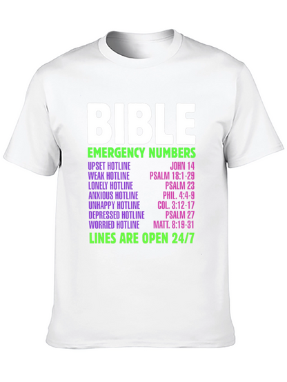 Bible Emergency Numbers T-Shirt