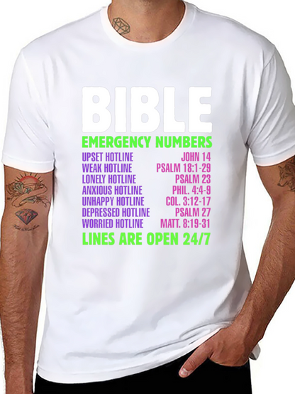 Bible Emergency Numbers T-Shirt