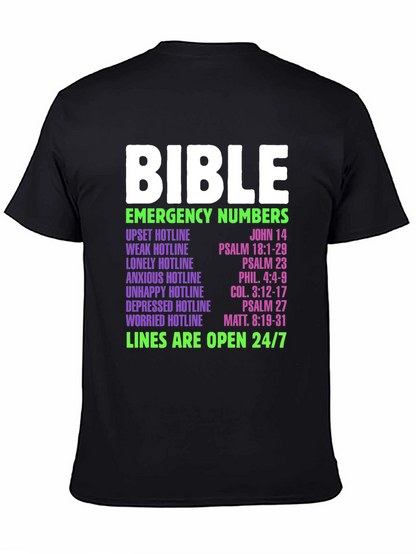 Bible Emergency Numbers T-Shirt